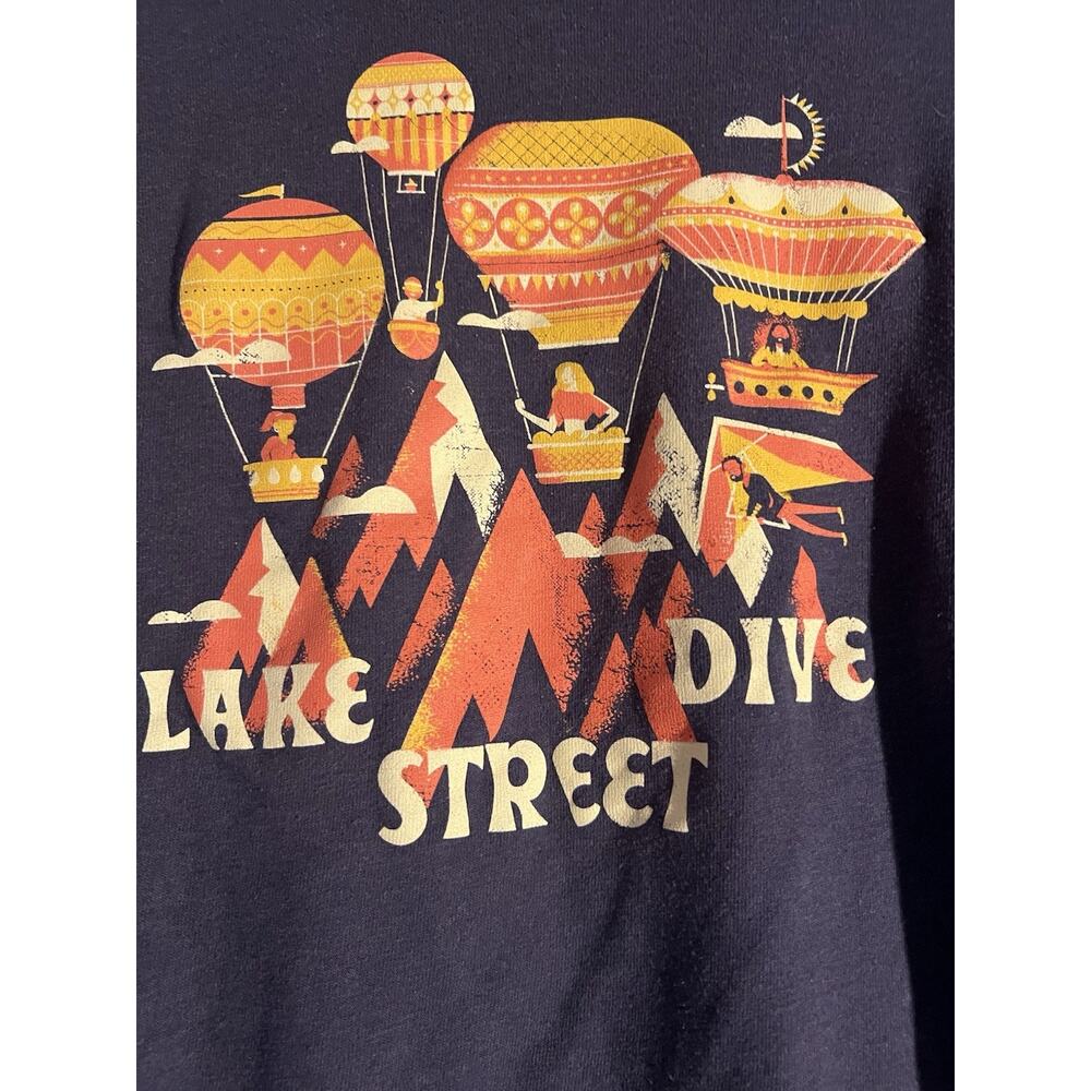 Lake Street Drive Band Tour Zip-Front Hoodie Sweatshirt Blue Unisex XL - Picture 4 of 6